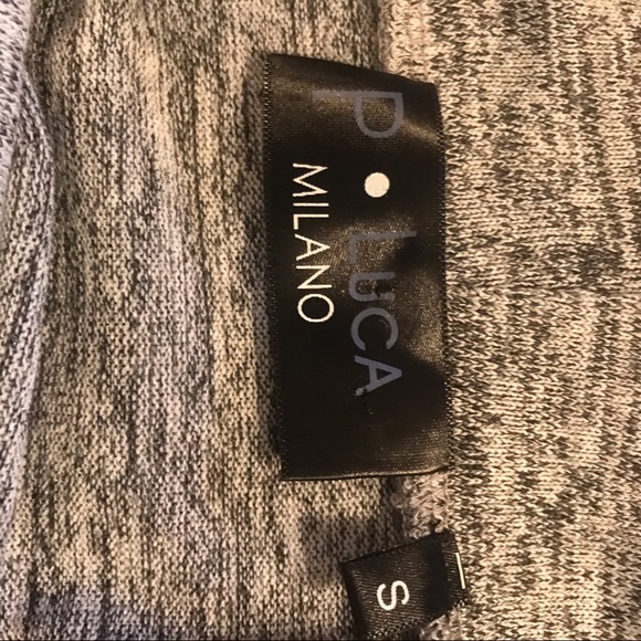 NWOT  P. Luca Milano Gray Split Front Tunic Sz SM - Picture 8 of 8